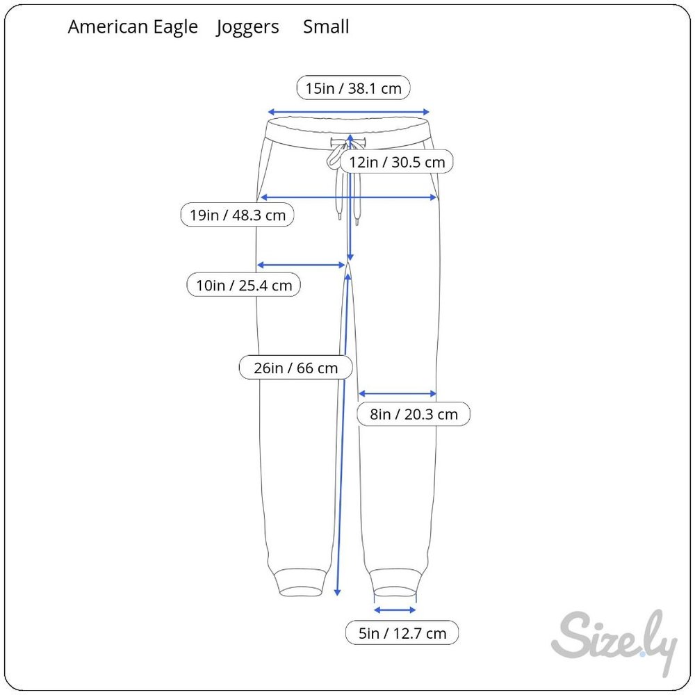 Joggers American Eagle Next Level Flex Khaki/Tan Elastic Waist Cuffs Small - Picture 8 of 8